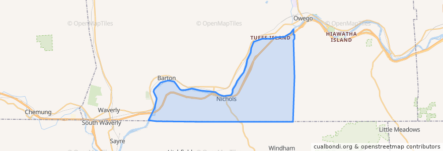 Mapa de ubicacion de Nichols Town.