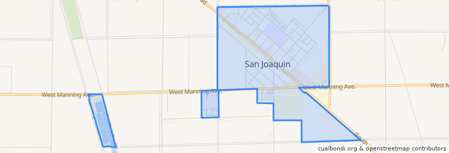 Mapa de ubicacion de San Joaquin.