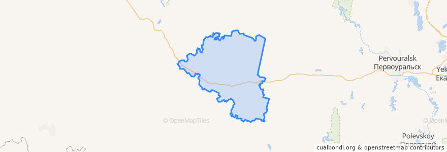 Mapa de ubicacion de Ачитский городской округ.