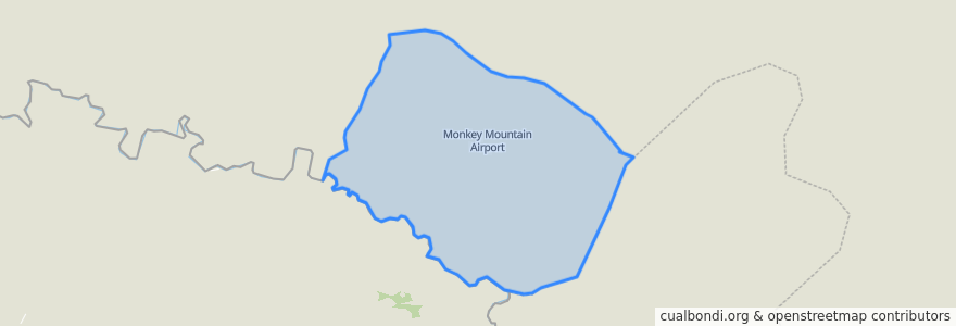 Mapa de ubicacion de Monkey Mountain.