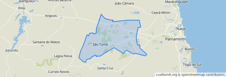 Mapa de ubicacion de Região Geográfica Imediata de São Paulo do Potengi.