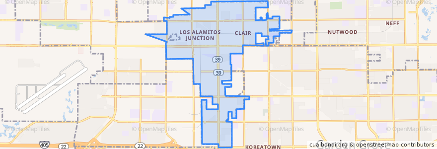 Mapa de ubicacion de Stanton.