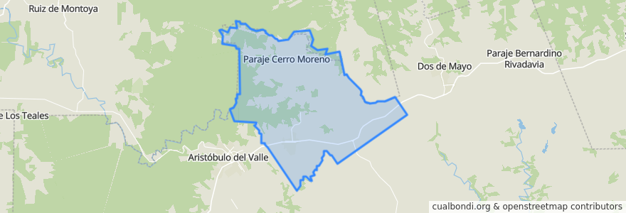 Mapa de ubicacion de Municipio de Salto Encantado.