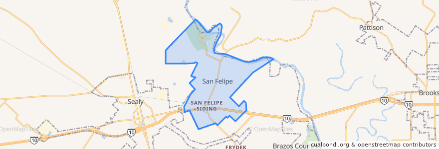 Mapa de ubicacion de San Felipe.
