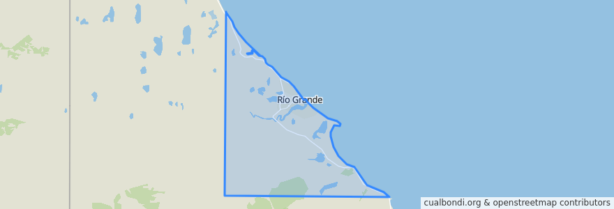 Mapa de ubicacion de Municipio de Río Grande.