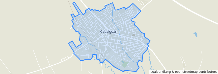 Mapa de ubicacion de Ciudad de Caibaguán.