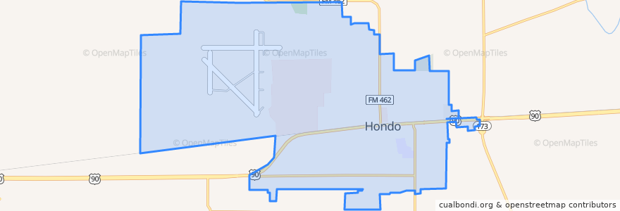 Mapa de ubicacion de Hondo.