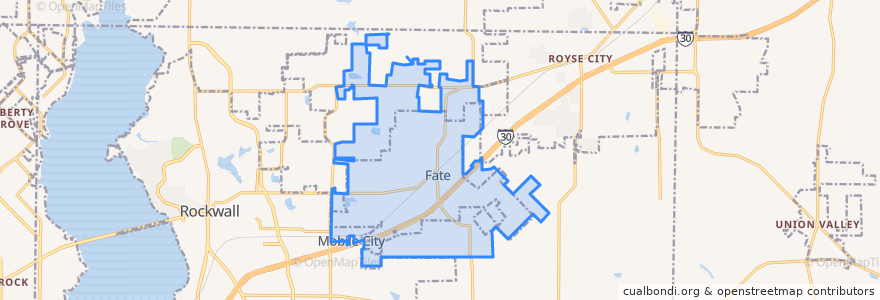 Mapa de ubicacion de Fate.