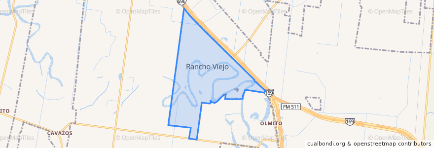 Mapa de ubicacion de Rancho Viejo.
