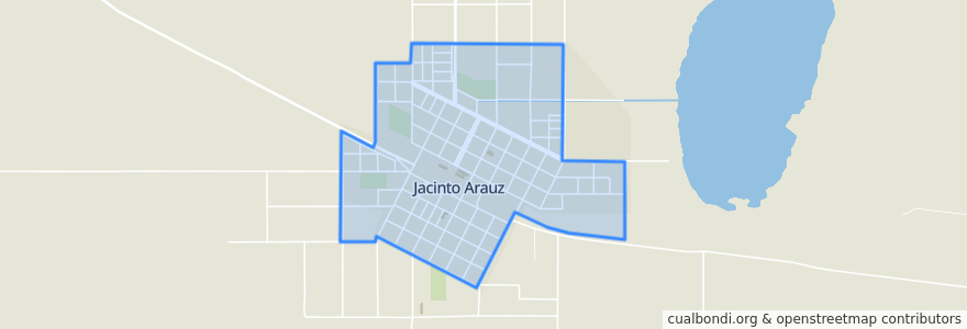 Mapa de ubicacion de Jacinto Aráuz.