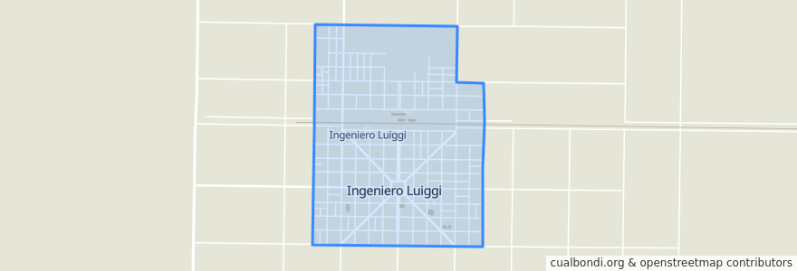 Mapa de ubicacion de Ingeniero Luiggi.