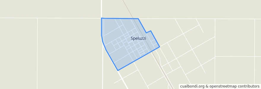 Mapa de ubicacion de Speluzzi.