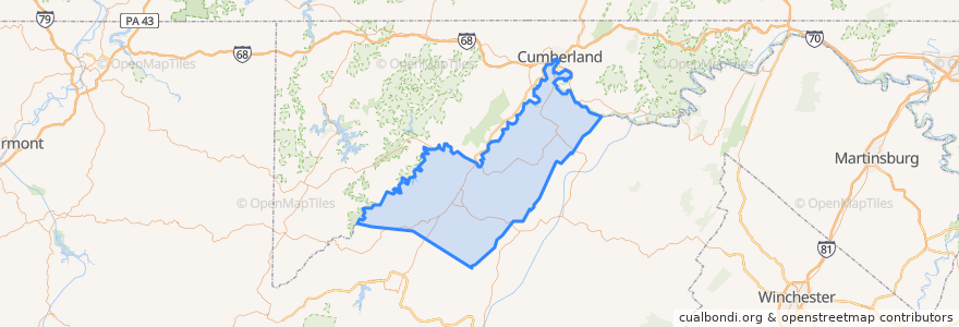 Mapa de ubicacion de Mineral County.