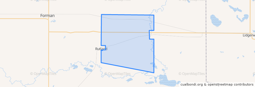 Mapa de ubicacion de Ransom Township.