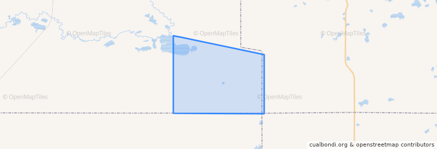 Mapa de ubicacion de Marboe Township.