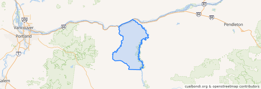 Mapa de ubicacion de Sherman County.