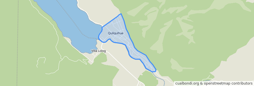 Mapa de ubicacion de Quilquihue.