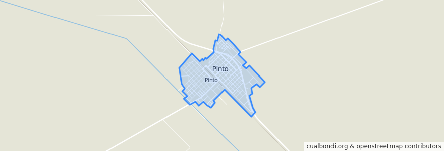 Mapa de ubicacion de Pinto.