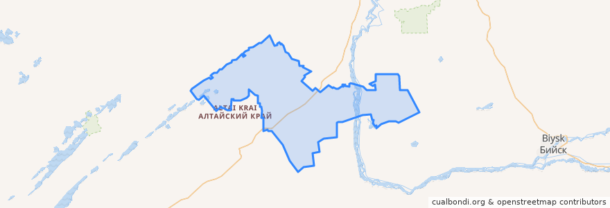 Mapa de ubicacion de Топчихинский район.