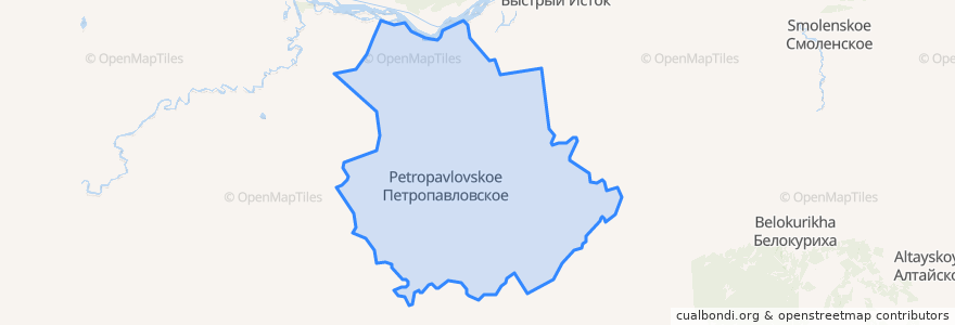 Mapa de ubicacion de Петропавловский район.