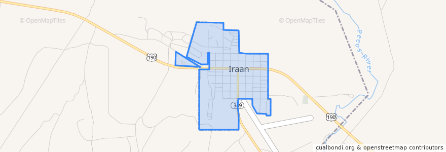 Mapa de ubicacion de Iraan.