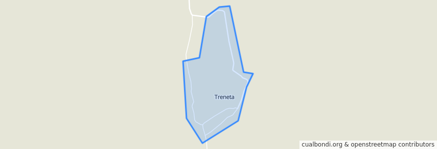 Mapa de ubicacion de Treneta.