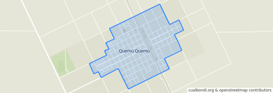 Mapa de ubicacion de Quemú Quemú.