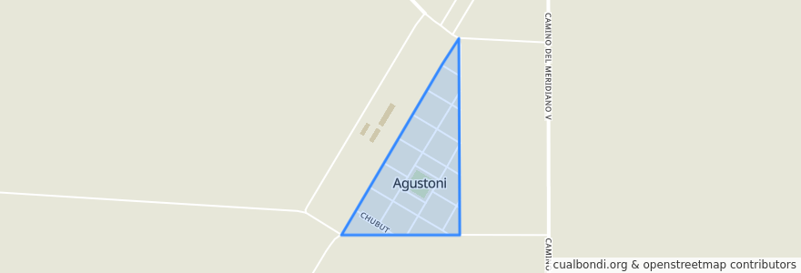 Mapa de ubicacion de Agustoni.