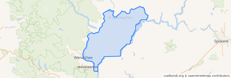 Mapa de ubicacion de Douglas County.