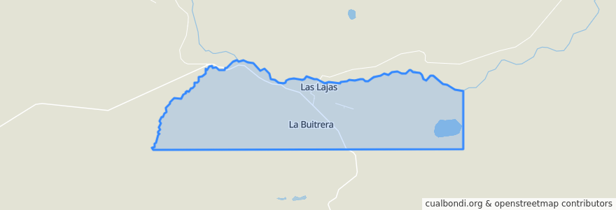 Mapa de ubicacion de Municipio de Las Lajas.