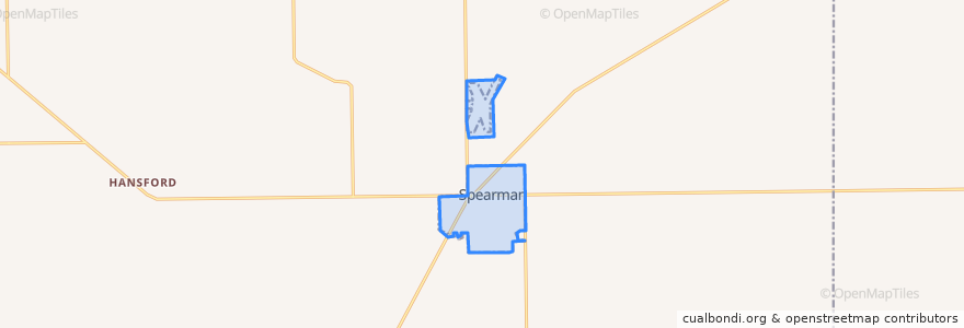 Mapa de ubicacion de Spearman.