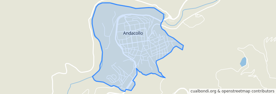 Mapa de ubicacion de Andacollo.