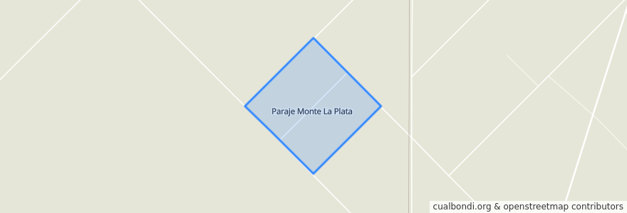 Mapa de ubicacion de Monte La Plata.