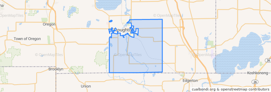 Mapa de ubicacion de Town of Dunkirk.