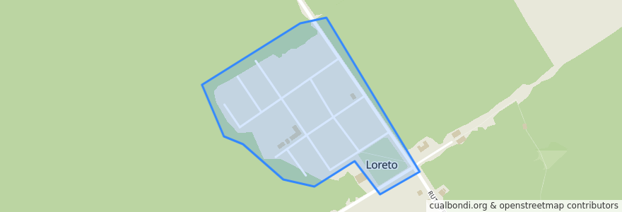 Mapa de ubicacion de Loreto.