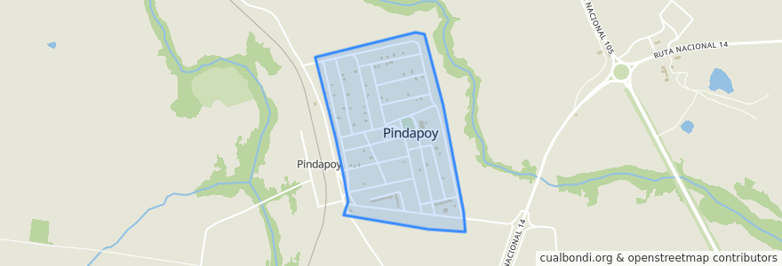 Mapa de ubicacion de Pindapoy.