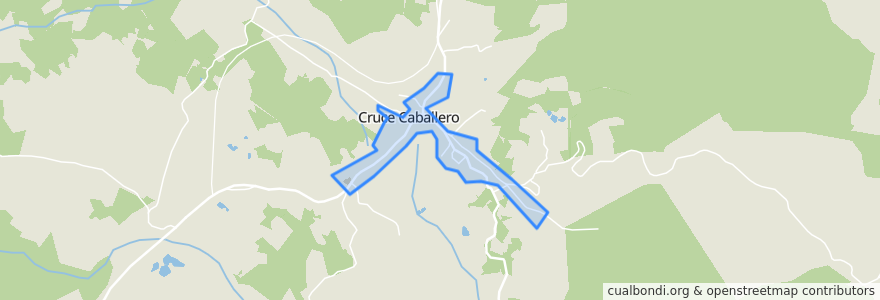 Mapa de ubicacion de Cruce Caballero.