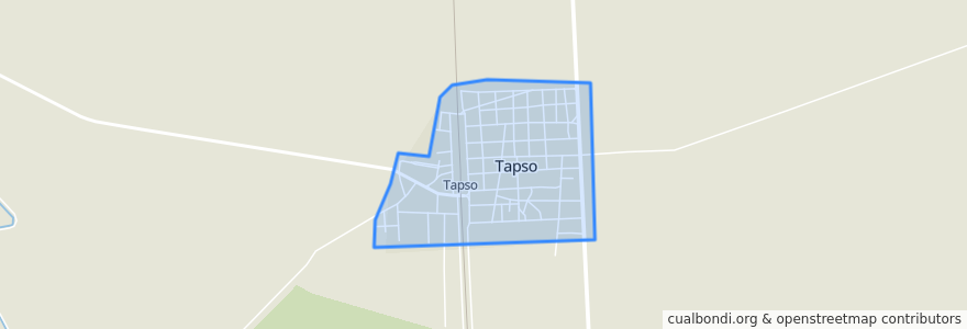 Mapa de ubicacion de Tapso.