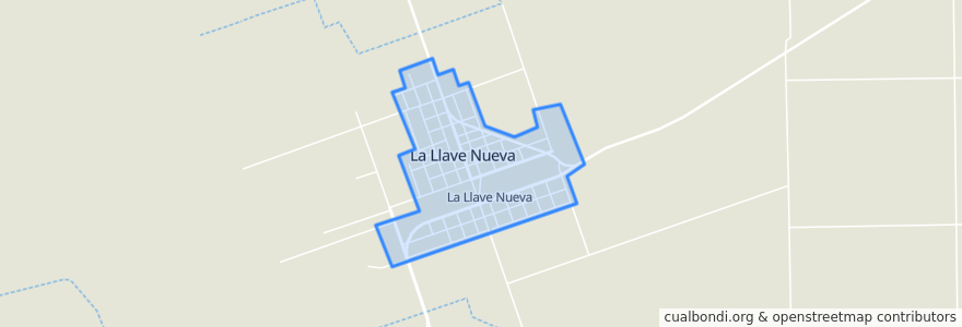 Mapa de ubicacion de La Llave.