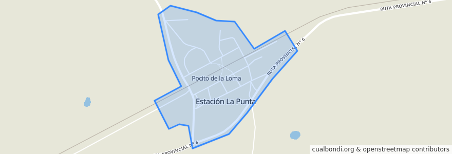 Mapa de ubicacion de Estación La Punta.