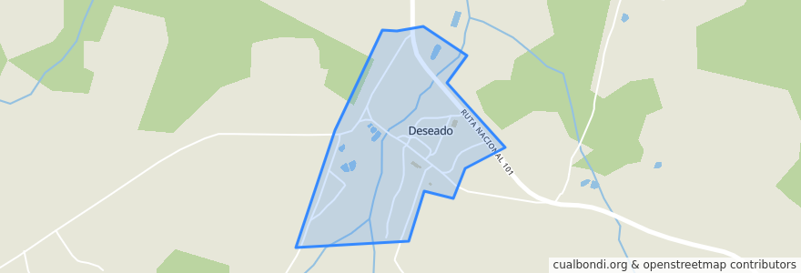 Mapa de ubicacion de Deseado.