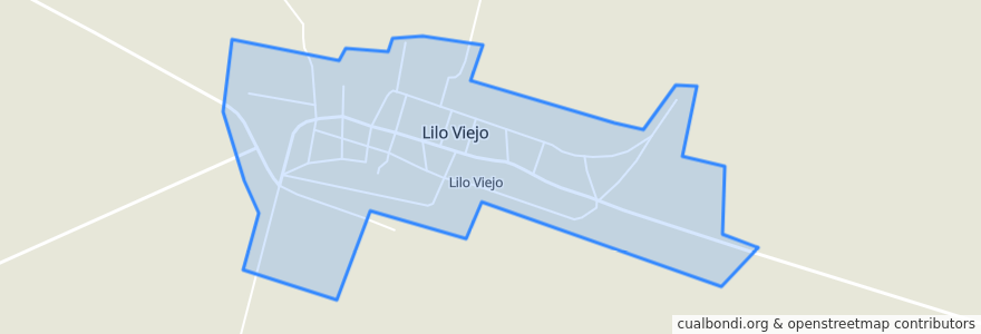 Mapa de ubicacion de Lilo Viejo.