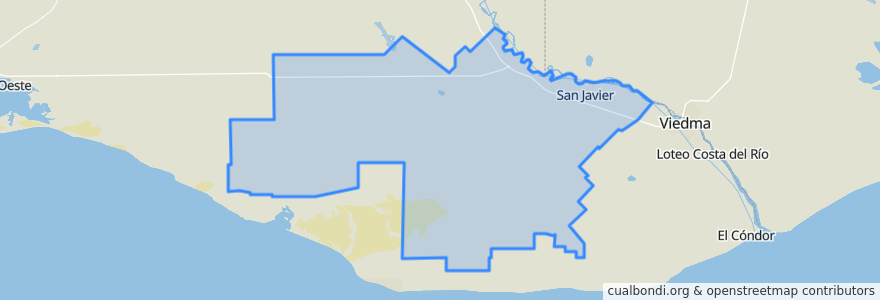 Mapa de ubicacion de Comisión de Fomento de San Javier.