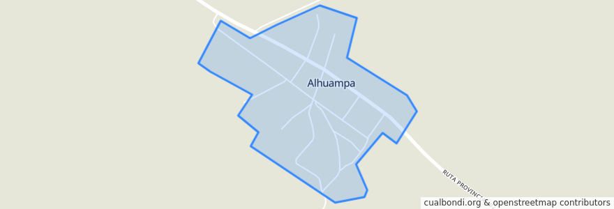 Mapa de ubicacion de Alhuampa.