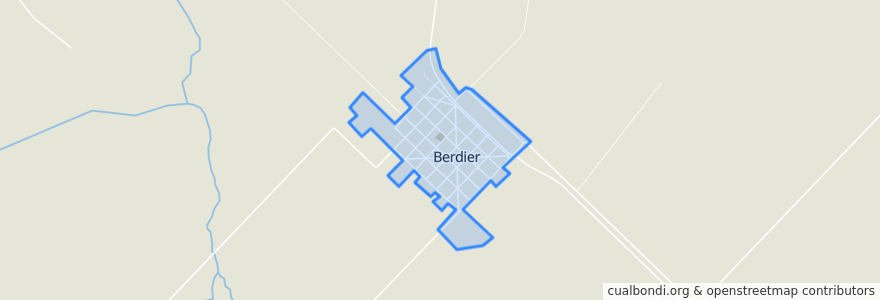 Mapa de ubicacion de Berdier.