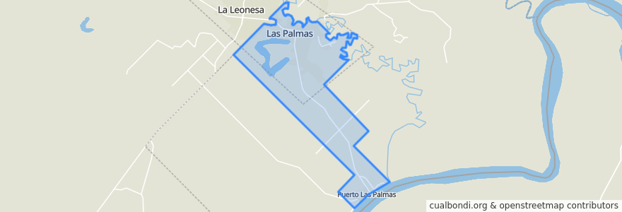 Mapa de ubicacion de Las Palmas.