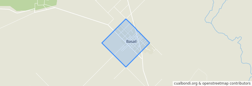 Mapa de ubicacion de Basail.