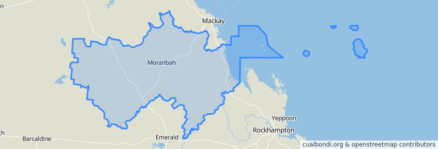 Mapa de ubicacion de Isaac Regional.