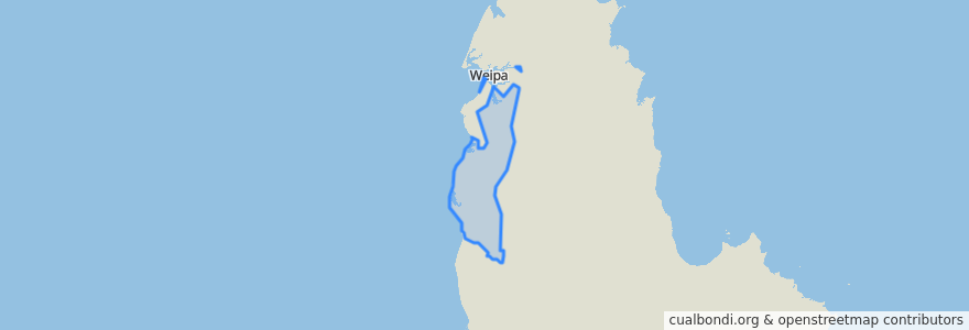 Mapa de ubicacion de Aurukun Shire.