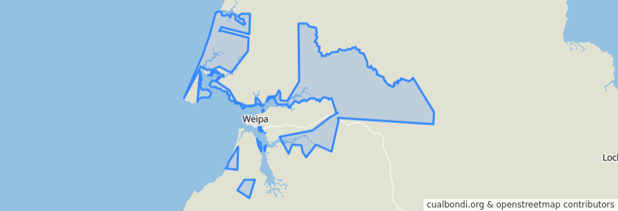 Mapa de ubicacion de Napranum Aboriginal Shire.